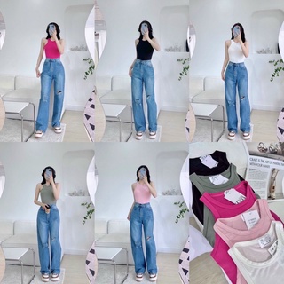 Áo ba lổ ngược thun lụa ôm body