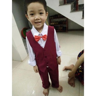 Set gile âu bé trai 4 món - Đỏ Đô