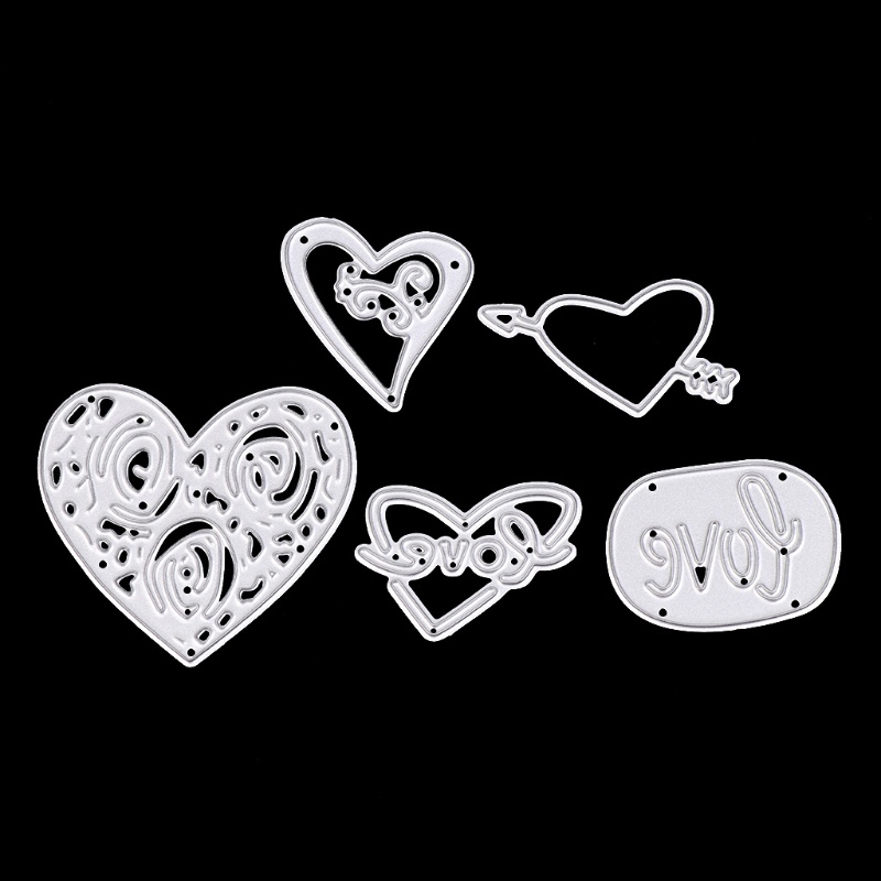 Khuôn Cắt Giấy Kim Loại Hình Trái Tim