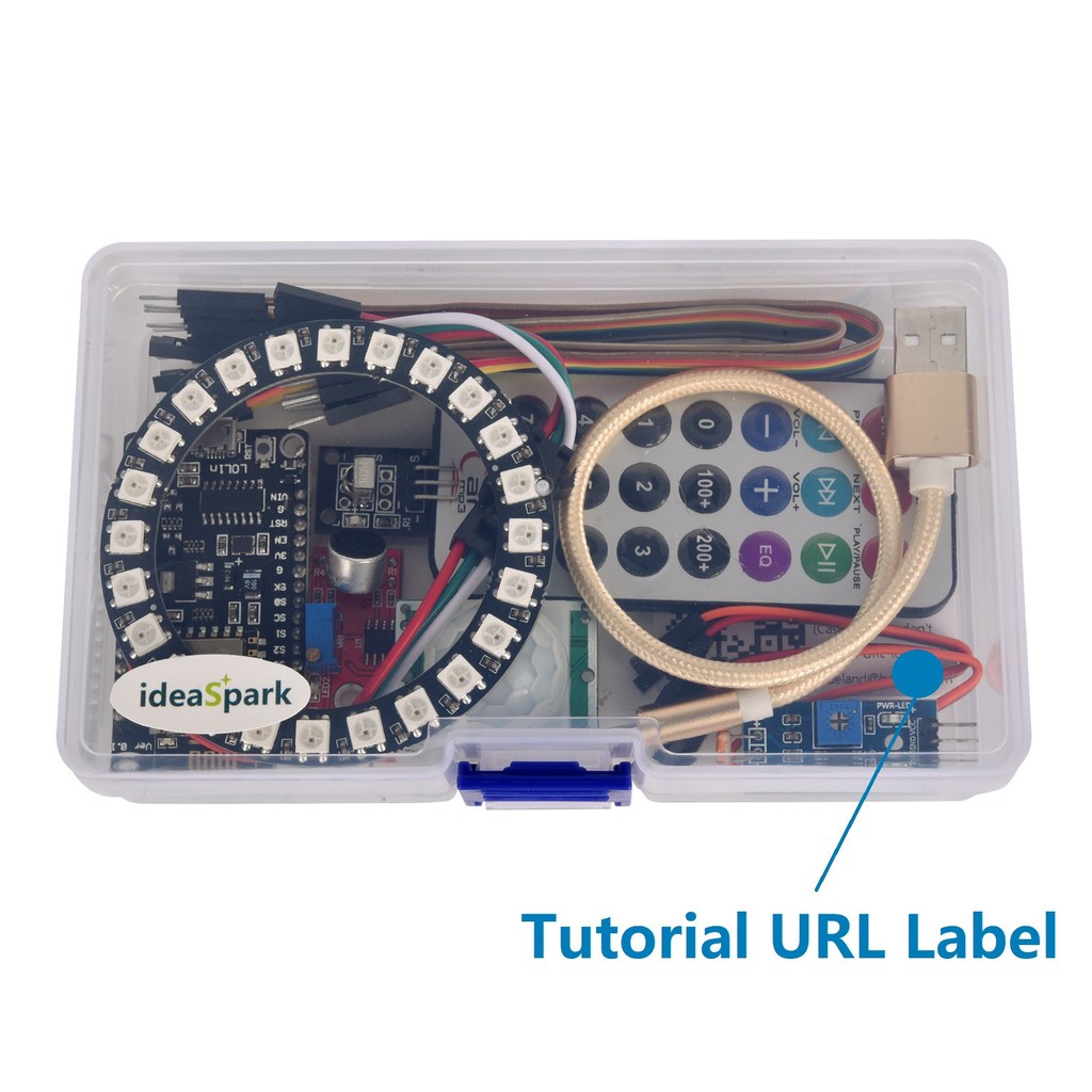 Bộ Bo Mạch Đèn Led Arduino Esp8266 24 Bit Ws2812b Wifi / Ir