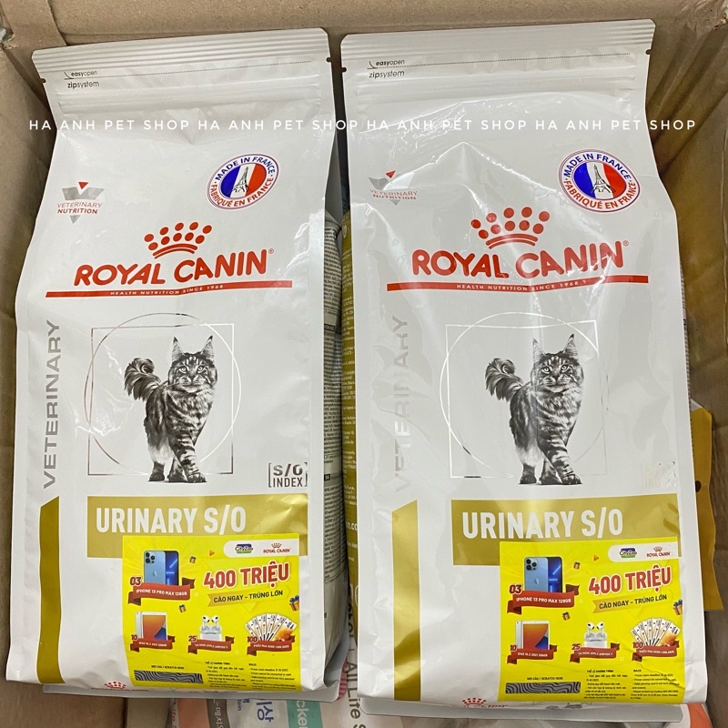 Thức ăn mèo Royal Canin Urinary S/O túi 1.5kg