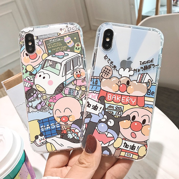 [ IPHONE ] Ốp Lưng Silicon Chống Sốc Anpanman - I006