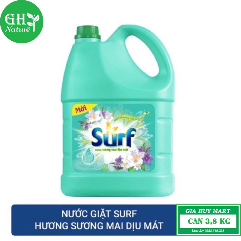 Nước Giặt Surf Hương Hoa Diệu kỳ, Hương Ban Mai, Hương Hoa Nhiệt Đới Túi 3,5k