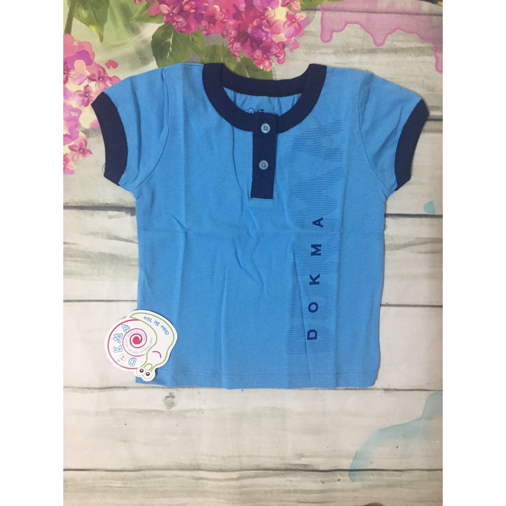 Dokma - Áo cộc tay bổ trụ cho bé trai size 6-18m ( DA 096 )