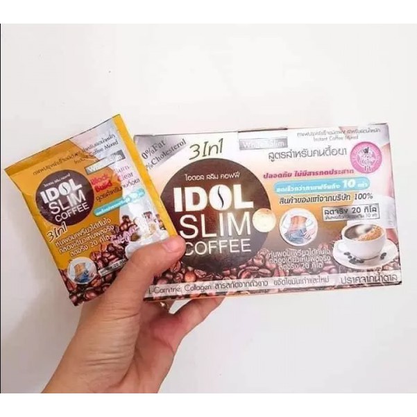 giảm cân cafe idol slim x3 giảm toàn thân Cà phê IDOL 3 in 1 Thái Lan