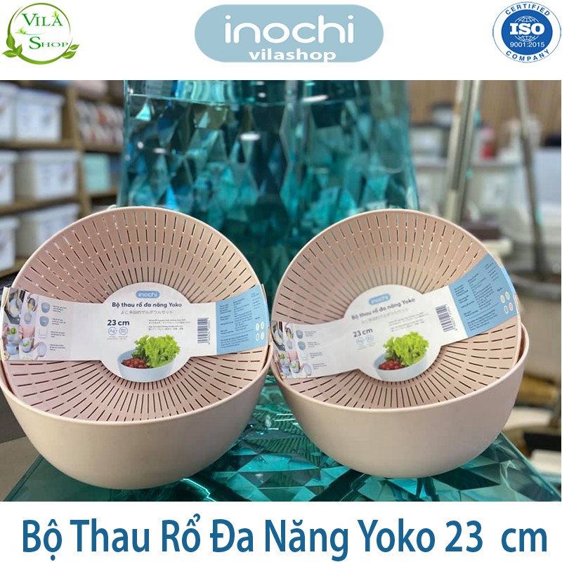 [ Bộ Sưu Tập ] Thau Rổ Nhựa, Bộ Thau Rổ Đa Năng Yoko Inochi, Nhựa PP Nguyên Sinh - Kháng Khẩu - Khử Mùi