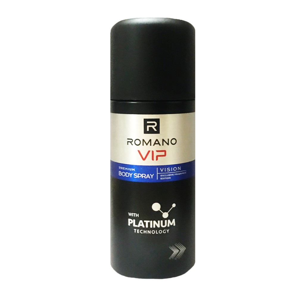 Xịt Ngăn Mùi Nước Hoa Cao Cấp Romano Vip Vision Xanh 150ml/chai (xanh