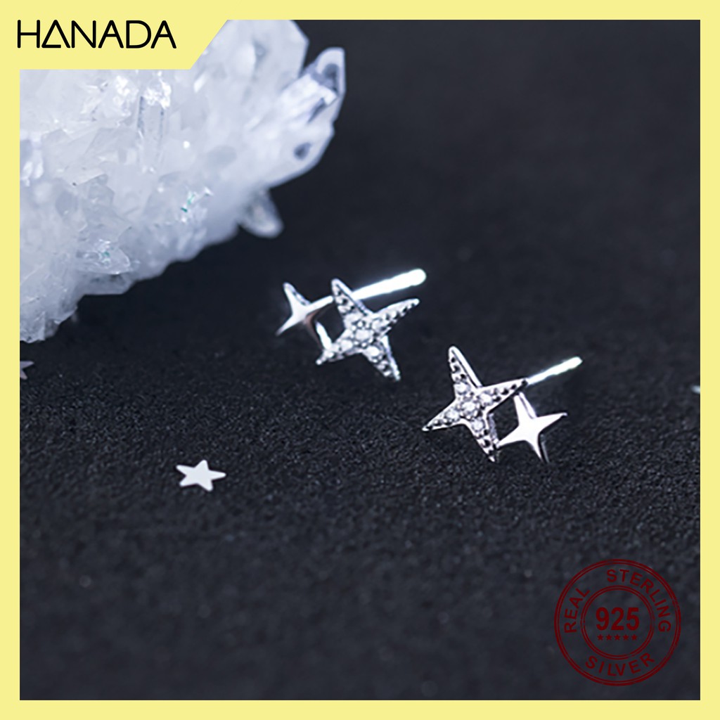 Bông Tai Bạc 925 Hanada Bling Bling 0372 C11