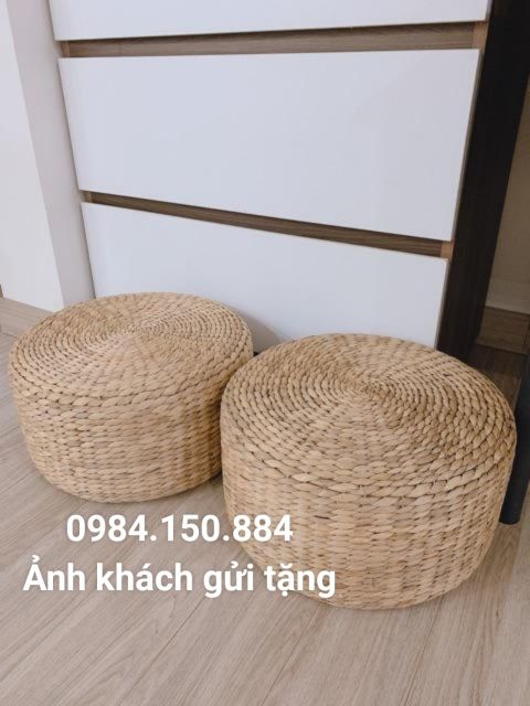 (Loại không xẹp lún) Ghế Đôn lục bình D40cm