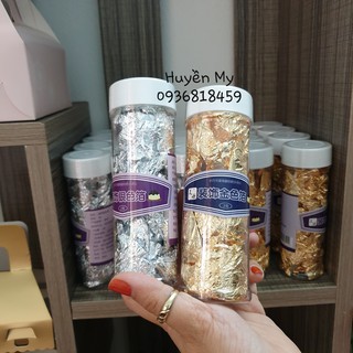 Lá vàng bạc trang trí bánh 2g