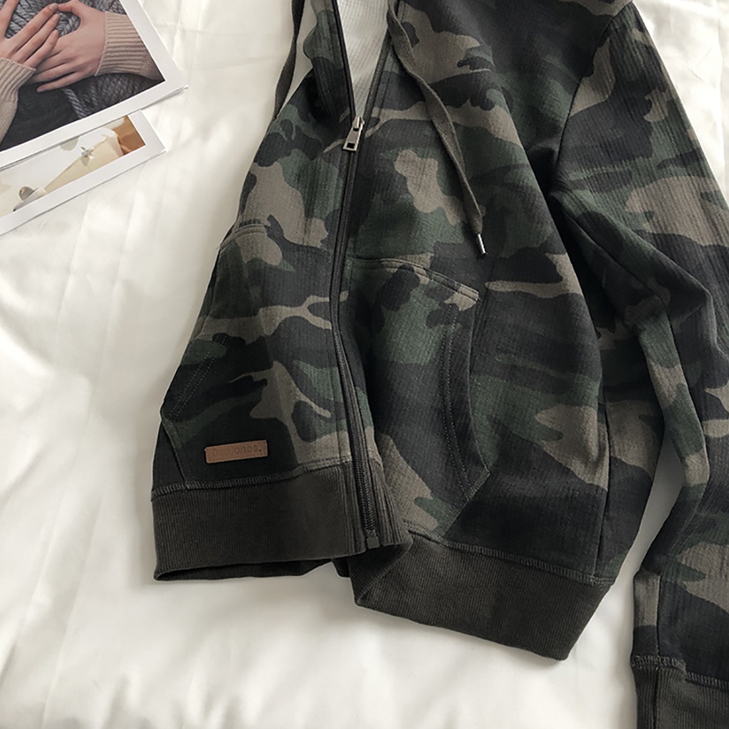 Áo Hoodie Camo Thời Trang, Nỉ Da Cá Cao Cấp