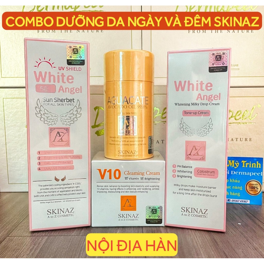 BỘ DƯỠNG DA TOÀN DIỆN NGÀY VÀ ĐÊM SKINAZ - NỘI ĐỊA HÀN - KÈM QUÀ TẶNG ĐẶC BIỆT KHI MUA COMBO