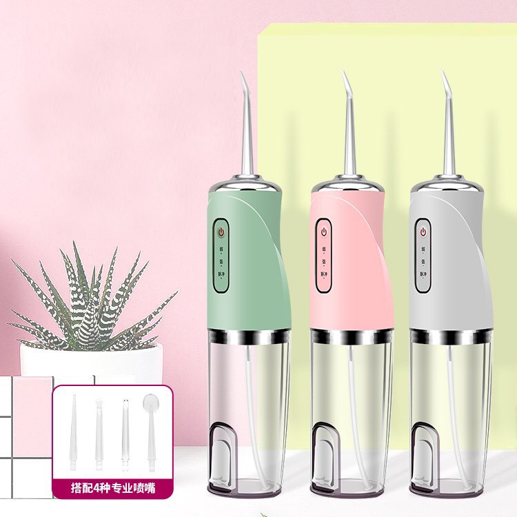 Máy Tăm Nước Cầm Tay Vệ Sinh Răng Miệng Oral Irrigator - Bản Quốc Tế Công Nghệ Châu Âu