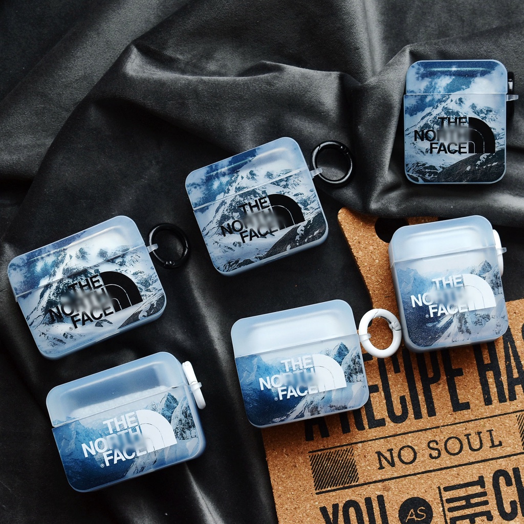 The North Face Vỏ Bảo Vệ Hộp Sạc Tai Nghe airpods 3 Pro 2 3 Họa Tiết NORTH FACE NORTH FACE Màu Trắng Đen Thời Trang 2021 Ốp