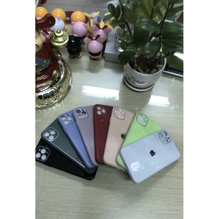 Ốp tráng gương độ iphone 12 cạnh vuông màu cho iphone 7plus/8plus/x/xs/xsmax/11/11promax