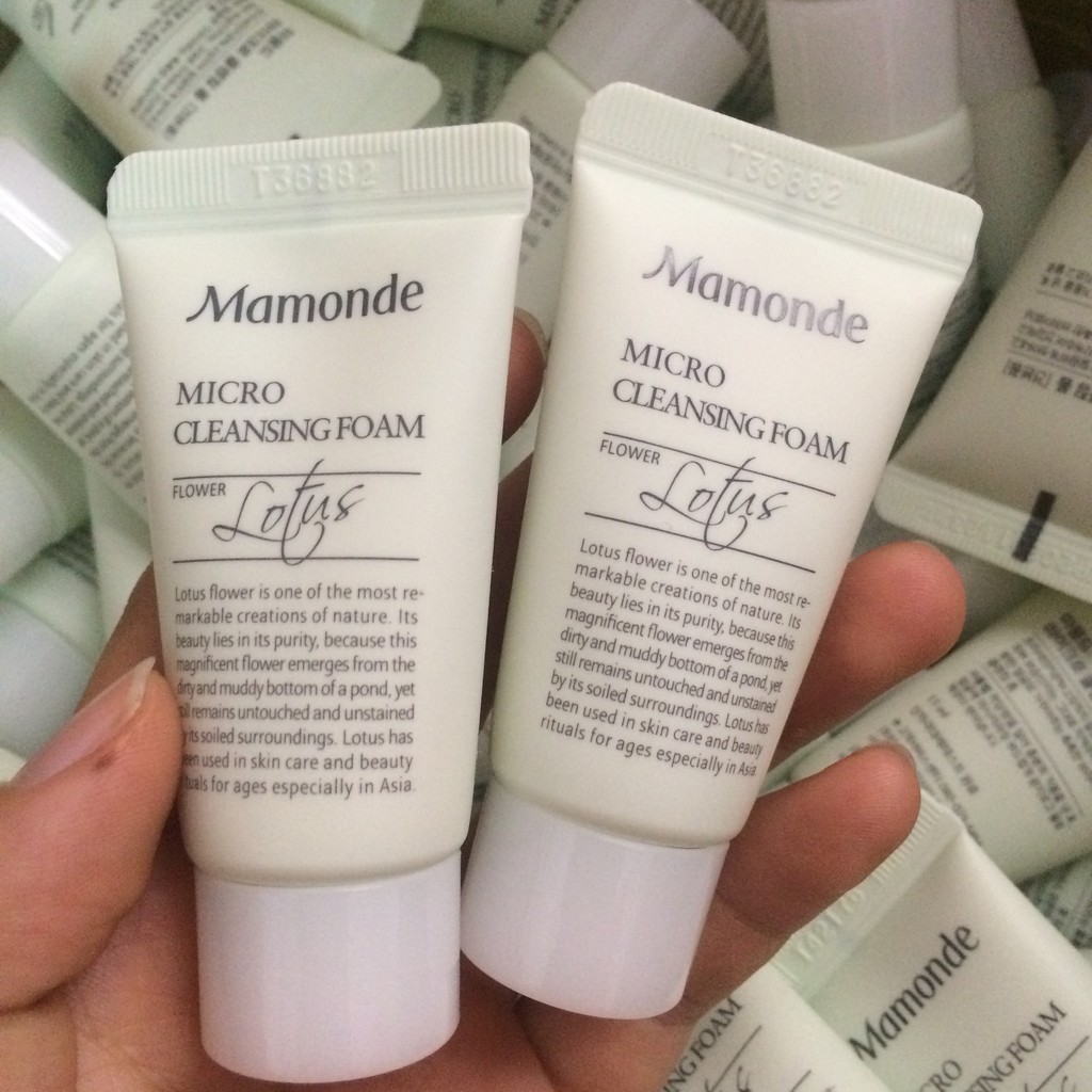 Sữa rửa mặt Mamonde Lotus Micro Cleansing Foam Mini size