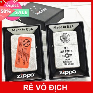 [cực rẻ] zippo - bật lửa zippo usa giả cổ U.S AIR FORCE (KHÔNG QUÂN MỸ) - (CÓ TEM ĐỎ) - (XÀI XĂNG