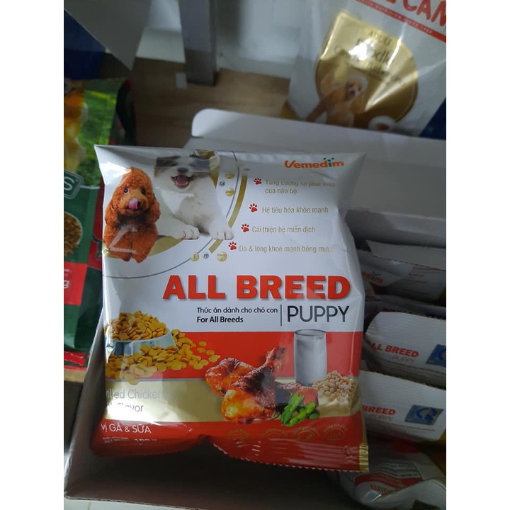 Thức ăn hạt cho chó con All Breed Puppy Dog gói 100g