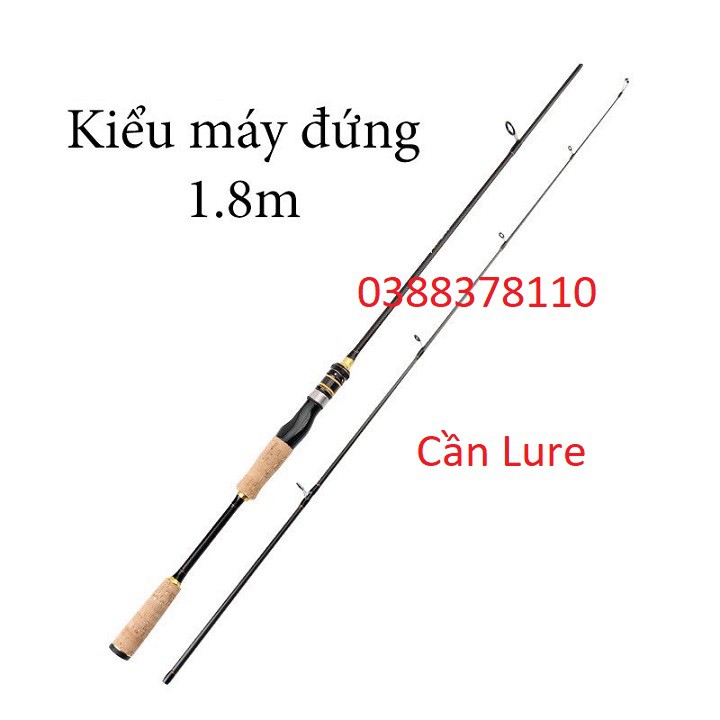 Cần Câu Lure Máy Ngang Và Máy Đứng Carbon MSX Đầu Bu Chống Xoắn - 1