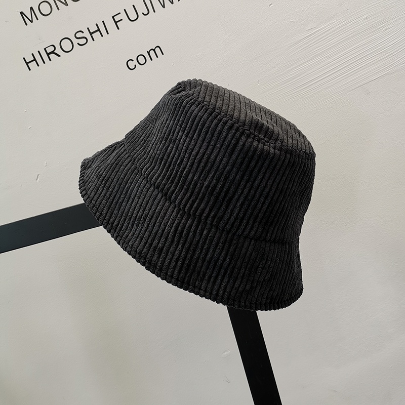 Mũ Bucket Nhung Kẻ Phong Cách Thời Trang Thu Đông Hàn Quốc Dành Cho Nữ