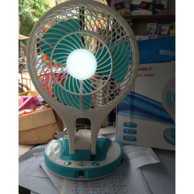 QUẠT SẠC ĐIỆN KIÊM ĐÈN PIN MINI FAN M-5580