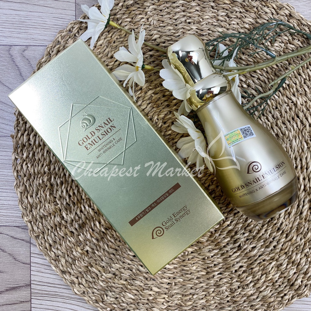 Sữa Dưỡng Làm Sáng Và Chống Lão Hóa Da Tinh Chất Ốc Sên & Vàng 24K GOLD SNAIL Emulsion 130ml