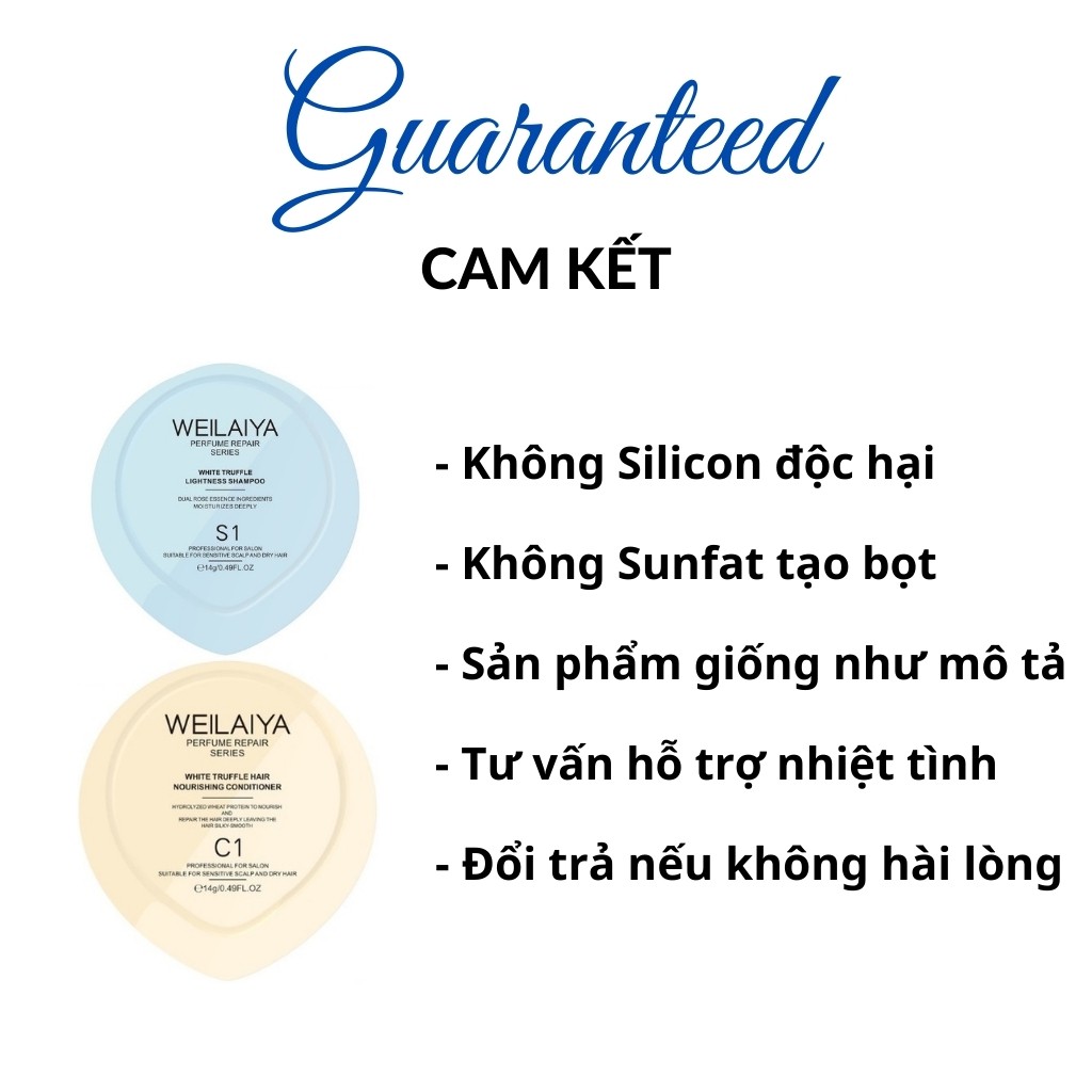 Phục Hồi Hư Tổn Tóc, Cặp Dầu Gội Đầu Phục Hồi Hư Tổn Ngăn Rụng Tóc Weilaiya 14ml - Habala Shop