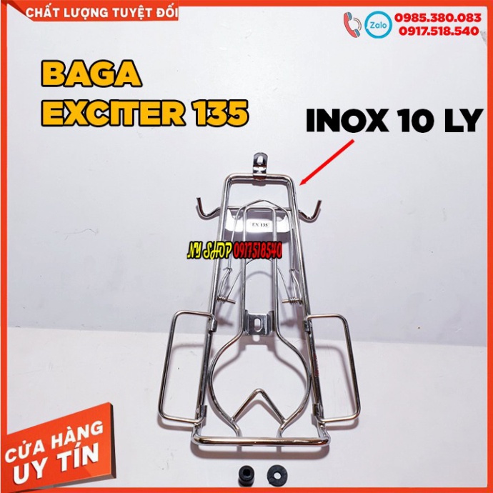 ✅ BAGA INOX 10 LY KO RỈ AB 17 - AB 20 / EXCITER 135 - 150 /WINNER X / WINNER V1 / WAVE A 17 - 20 / WAVE RS ✅