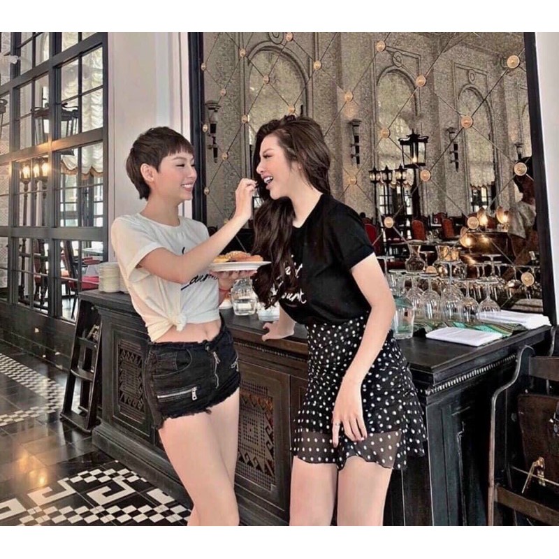 Chân Váy Chấm Bi Hàng Loại 1, Nhún Eo | BigBuy360 - bigbuy360.vn