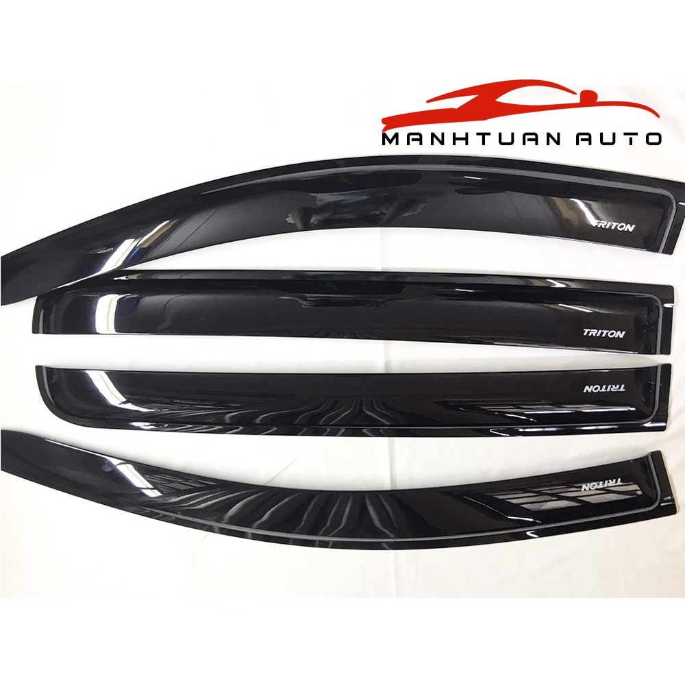 Vè Che Mưa Xe MITSUBISHI TRITON 2016- 2022 NHỰA ĐEN THÁI CAO CẤP, DÀY DẶN