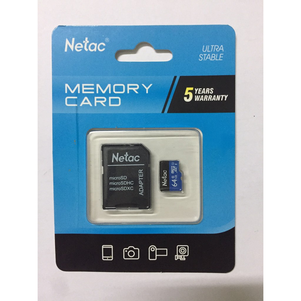 Thẻ nhớ  MicroSD 64G Netac | BigBuy360 - bigbuy360.vn