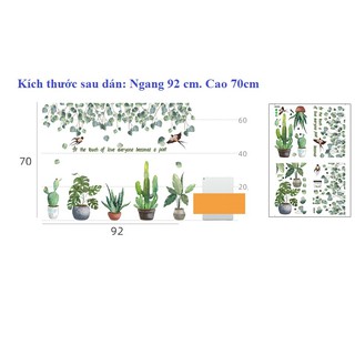 Decal giấy dán tường [MẪU MỚI] Decan Vườn én