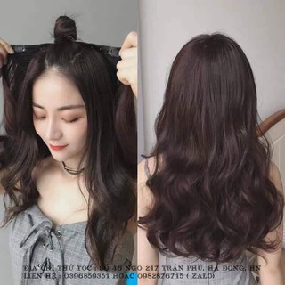 Tóc giả kẹp U loại mỏng 45cn