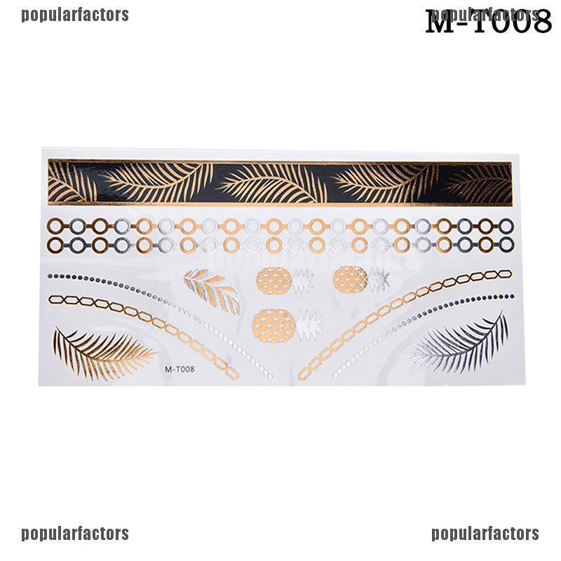 Hình Xăm Dán Chống Thấm Nước Hình Lông Vũ Màu Vàng Độc Đáo