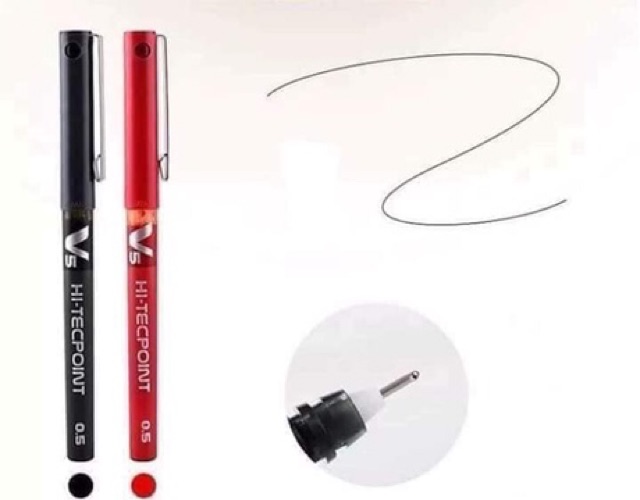 Bút Gel nước Pilot V5 Nhật / Bút nước định hình không trôi Pilot V5 - Xanh/ Đen/ Đỏ