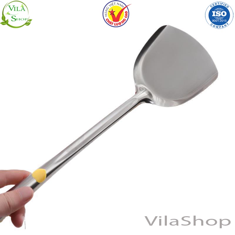 [ Nhiều Phân Loại ] Muỗng Inox, Bộ Muôi Inox Cán Vàng Đa Chức Năng ( Muôi Thủng - Muôi Canh - Xẻng Sào - Xẻng Thủng )