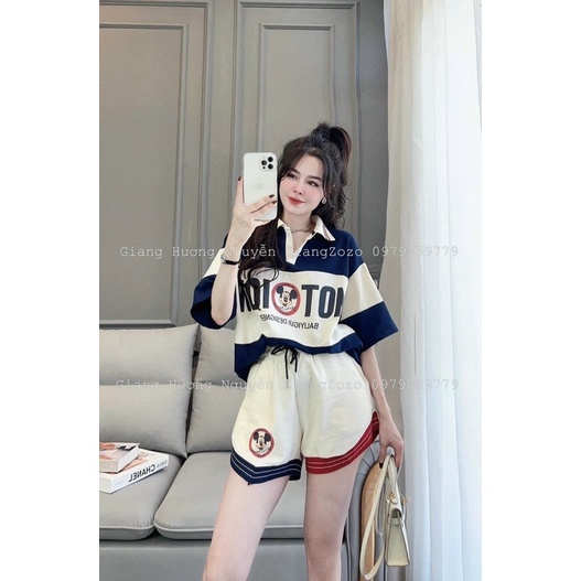 Sét Bộ đùi hình micky phối màu cho nữ