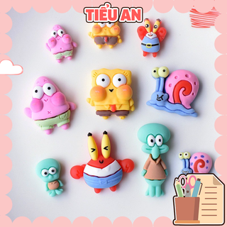 Charm C632 slime Dụng Cụ Charm Trang Trí Hoạt Hình Spongebob Vui Nhộn