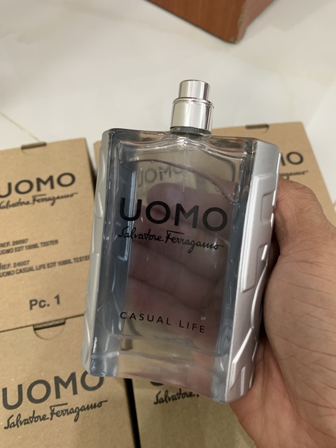 Nước hoa tester uomo casual life 100ml (sx ko nắp như hình)