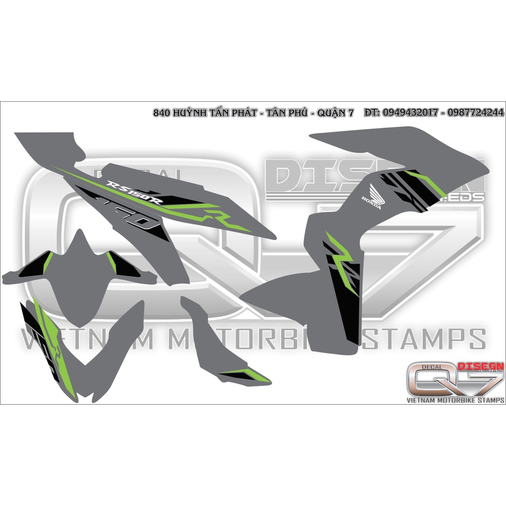 Tem Rời WINNER V1 RS XE XÁM