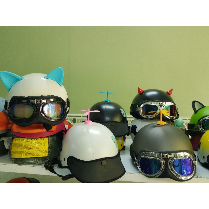 Tai mèo gắn mũ bảo hiểm Tai mèo trang trí mũ bảo hiểm dễ thương