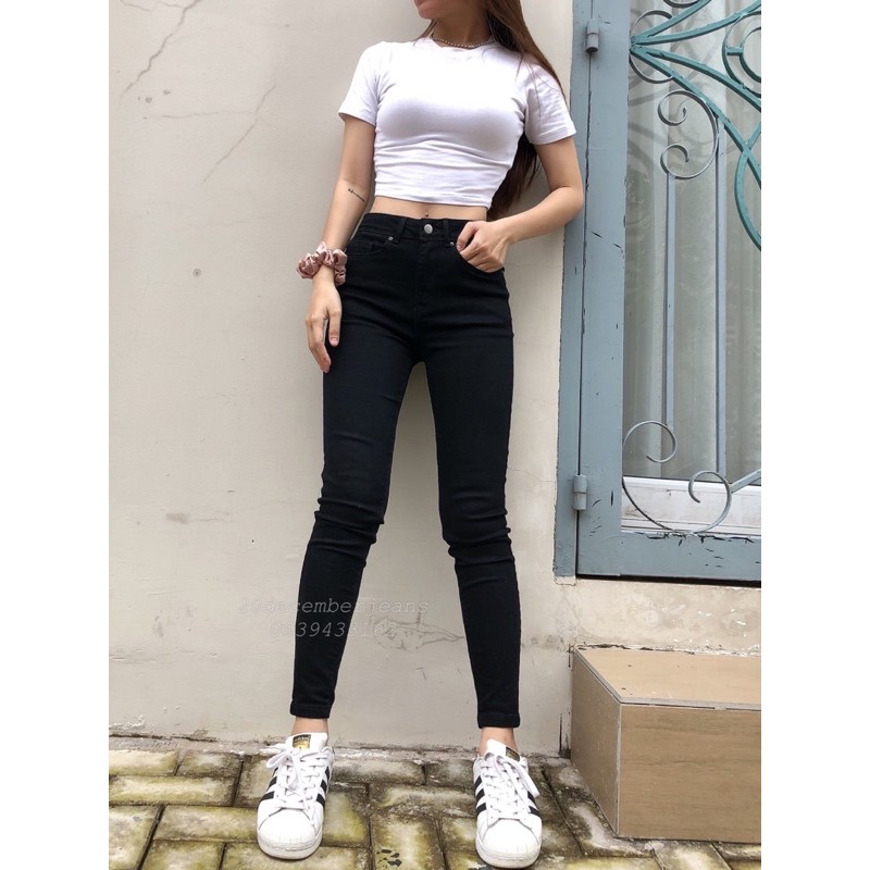 Quần Skinny đen ôm, trơn nữ 20DECEMBERJEANS mã 991 | BigBuy360 - bigbuy360.vn