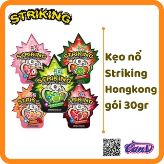 (Nhiều vị) Kẹo nổ Striking Hongkong gói 30gr