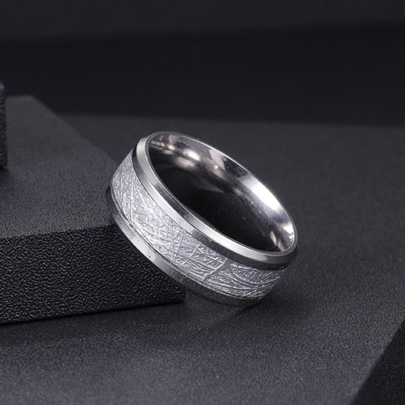 Nhẫn Thép Titan Phong Cách hip hop Thời Trang Chất Lượng Cao Cho Nam