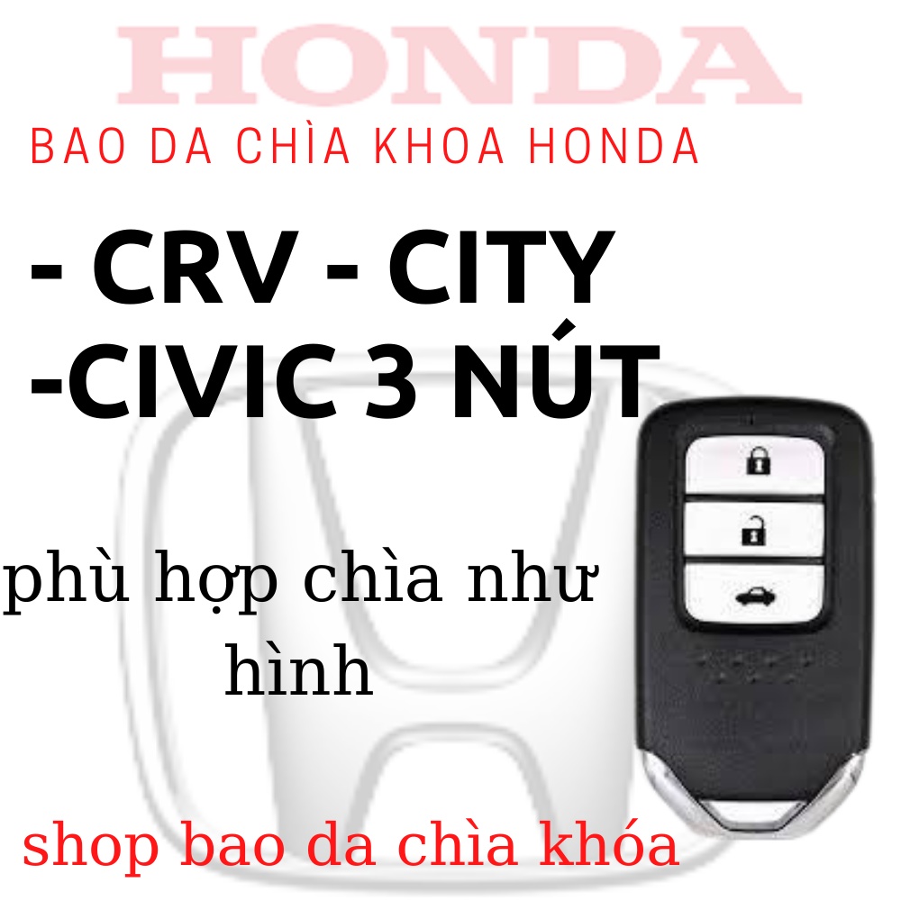 Bao chìa khoá  Honda Crv Honda City Honda Civic,Bọc chia khóa Honda Crv Honda City Honda Civic (H3)