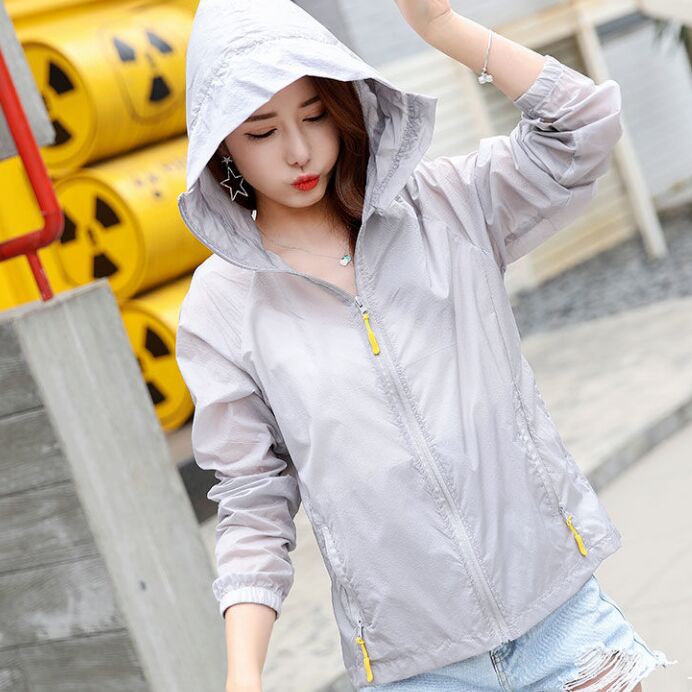 Áo Khoác Chống Nắng Siêu Nhẹ Tay Dài Thời Trang Mùa Hè Cho Phái Nữ