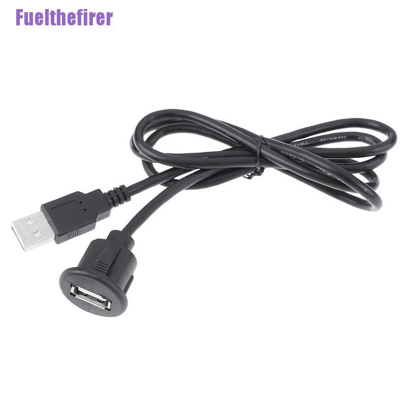 1 Dây Cáp Mở Rộng Gắn Bảng Điều Khiển Xe Hơi 1m Usb 2.0 Male Sang Female