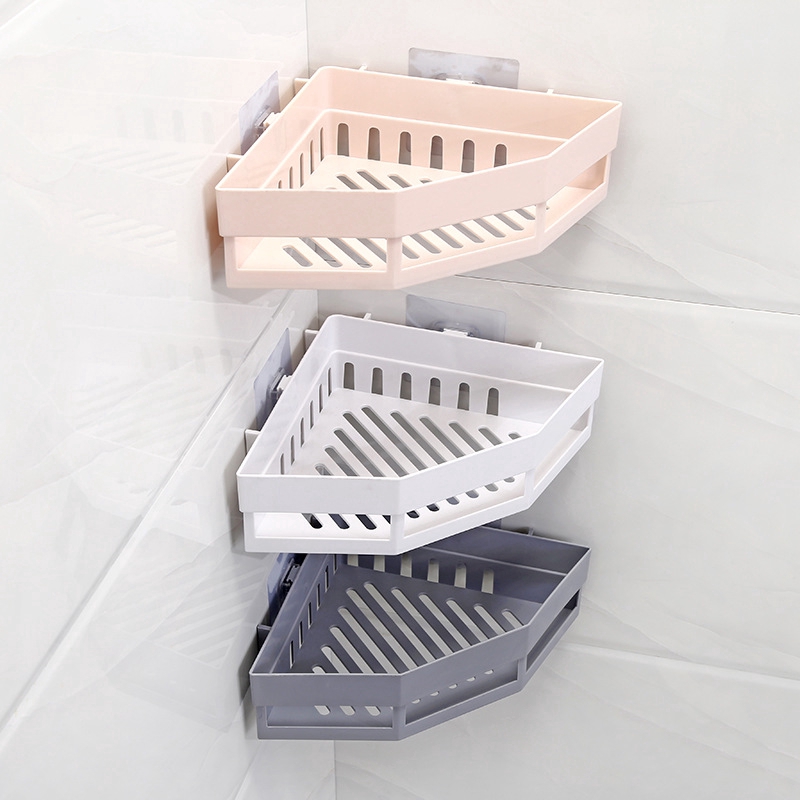 Traceless Paste Triangle Rack Bathroom/kitchen Storage Shelf