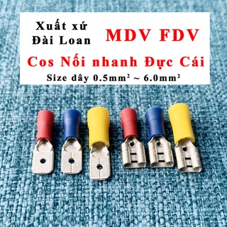 Đầu cos đồng kst ghim kiểu capa nối nhanh đực cái, mdv1-250 fdv1-250 mdv2-250 fdv2-250 mdv5-250 fdv5-250