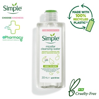Nước Tẩy Trang Simple Micellar Cleansing Water 200ml